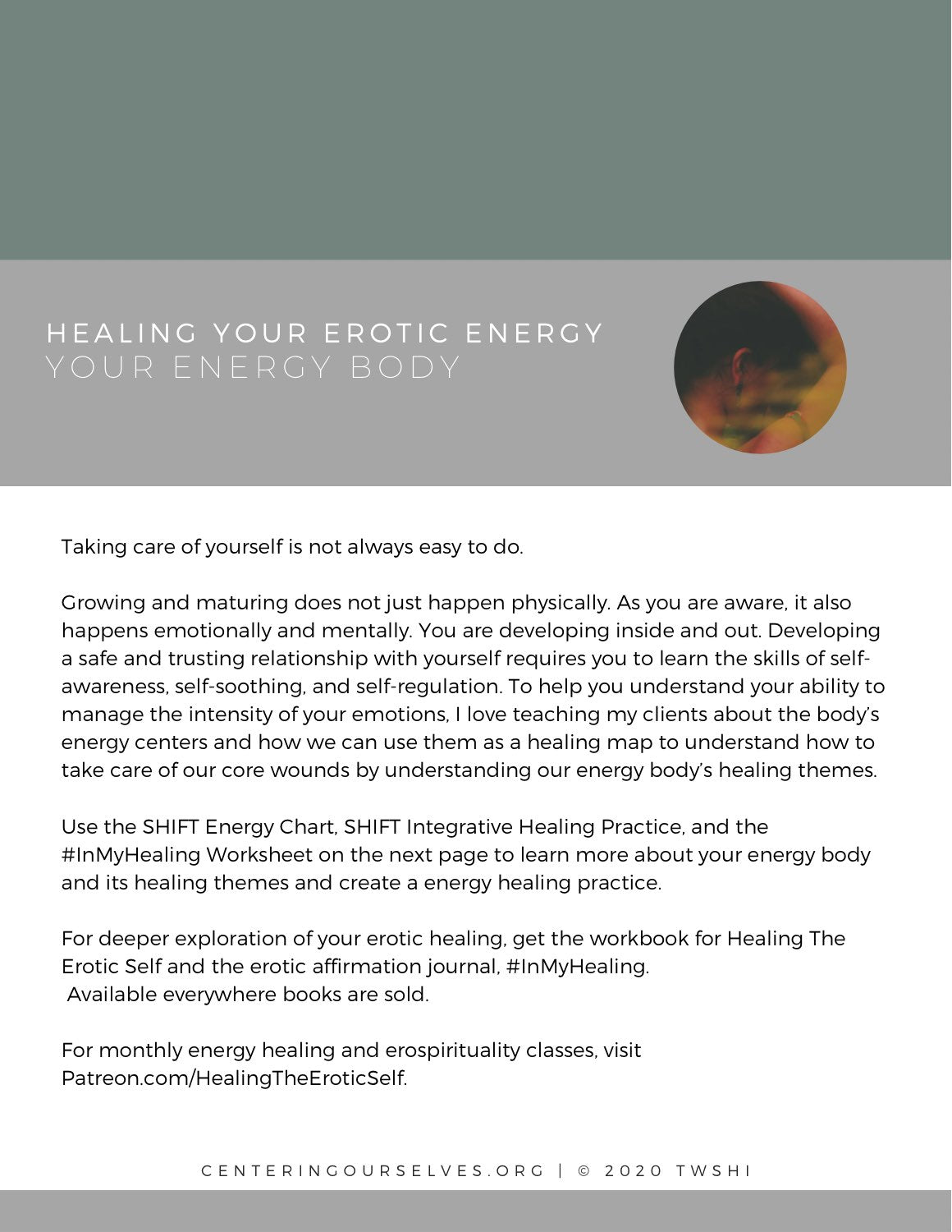 Healing Your Erotic Energy Guide: A 7-Day Energy Healing Intentional Care Practice