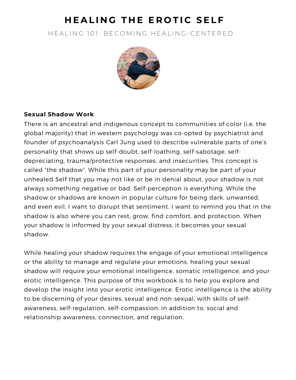 Healing The Erotic Self Workbook  (Digital)